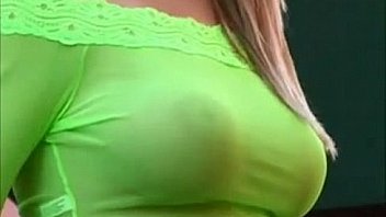 4141594 alison see thru her green outfit